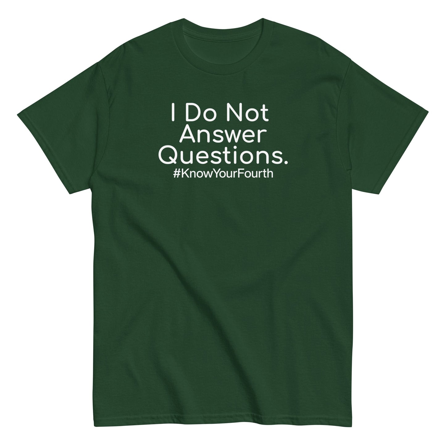 I Do Not Answer Questions classic tee - Broadcast Atlanta - Atlanta photography and video production