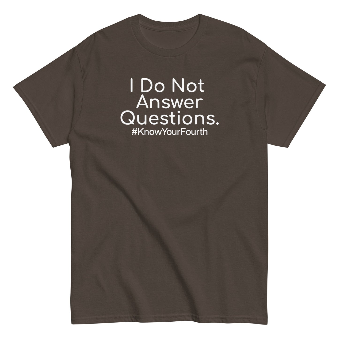 I Do Not Answer Questions classic tee - Broadcast Atlanta - Atlanta photography and video production