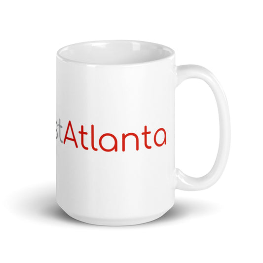 White glossy mug - Broadcast Atlanta - Atlanta photography and video production